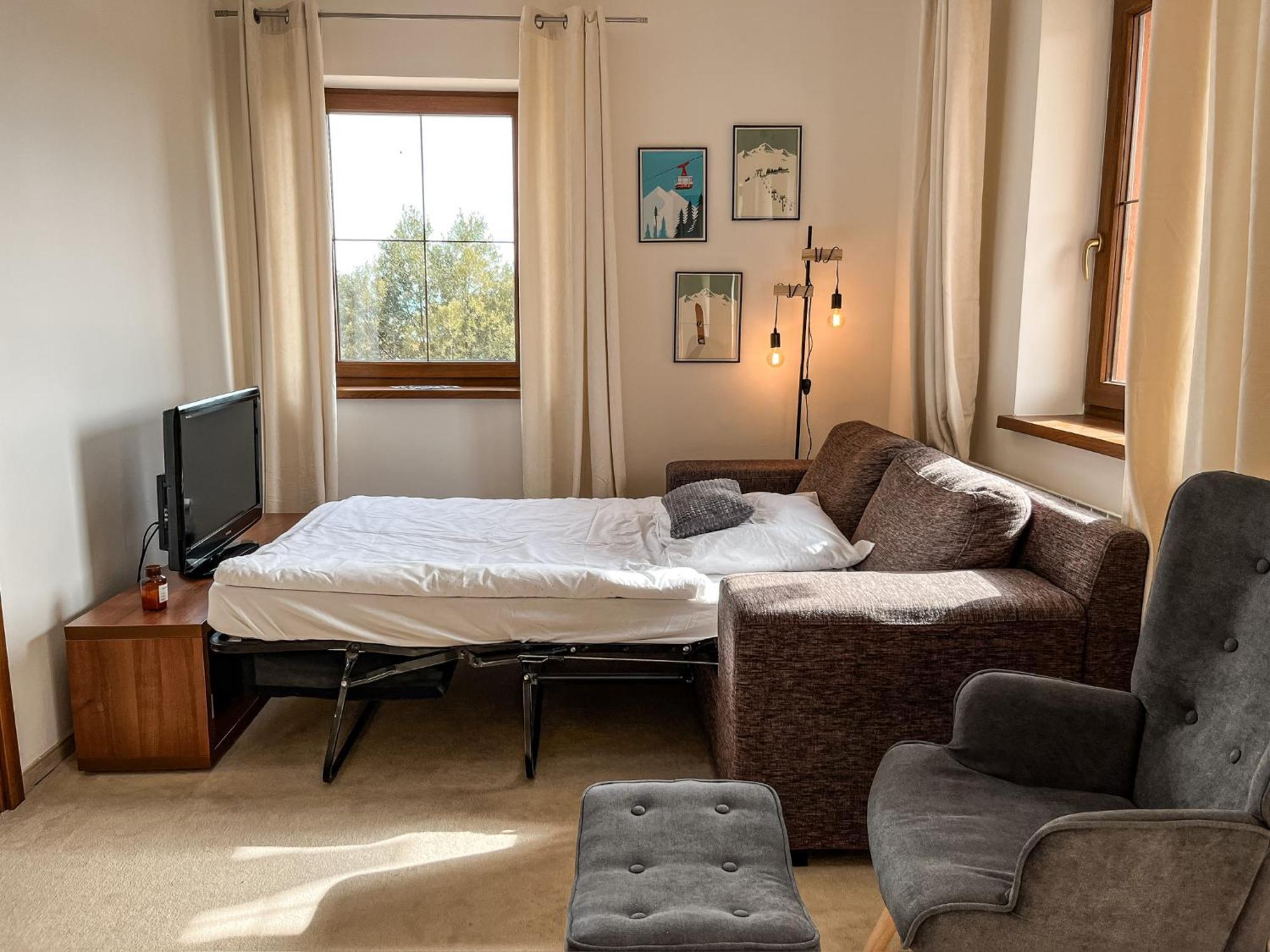 Tri Stity Apartment With Tatra View Terrace Veľka Lomnica Bagian luar foto